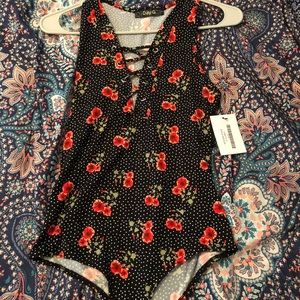 Sassy since birth floral bodysuit